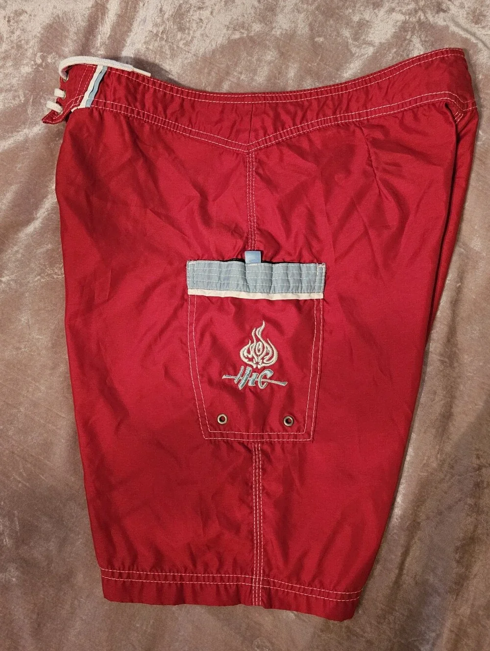 Vintage Hawaiian Island Creations (HIC) Lace-Up/Velcro Boardshorts (33)